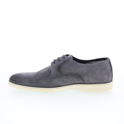 Pastori by Di Bianco Publius Mens Gray Suede Oxfords & Lace Ups Casual Shoes