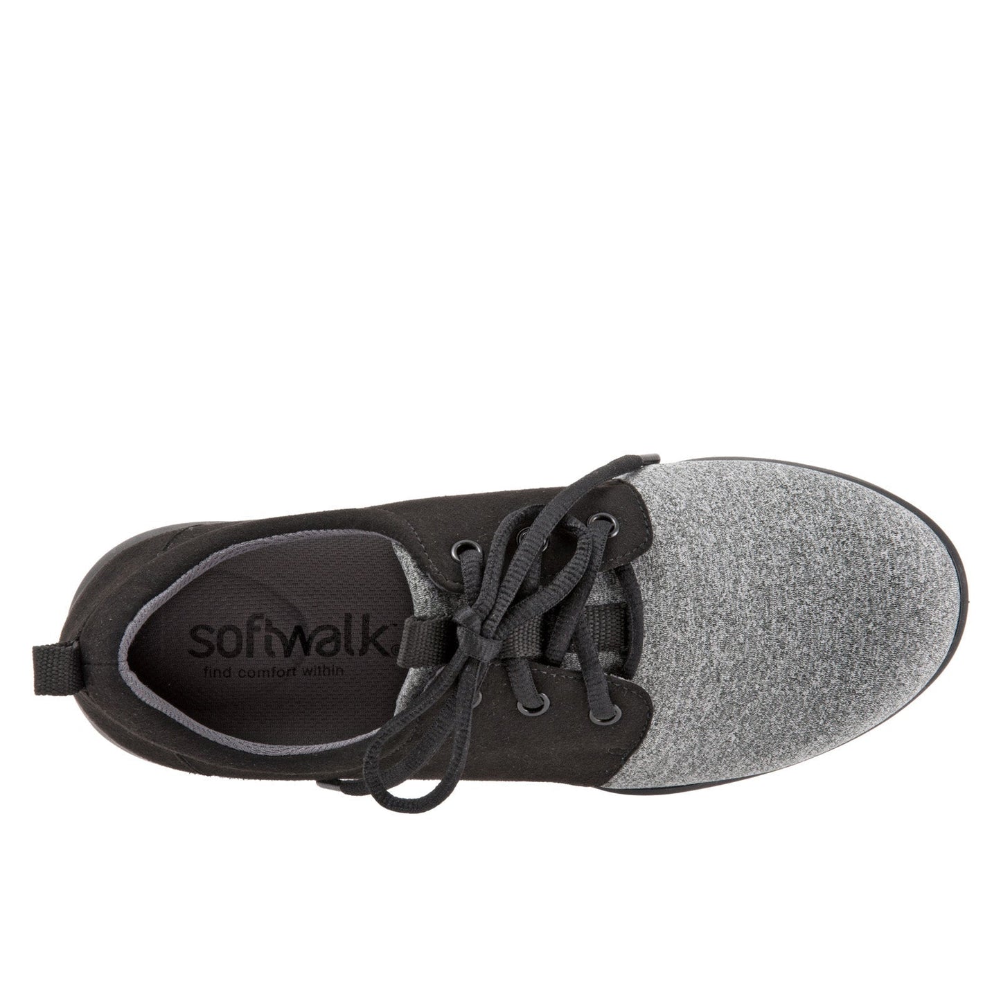 Softwalk Relax S1807-028 Womens Gray Leather Lifestyle Sneakers Shoes