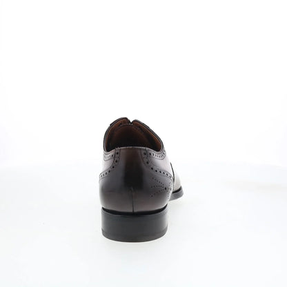 Di Bianco SB893 Mens Brown Leather Lace Up Oxfords & Lace Ups Cap Toe Shoes