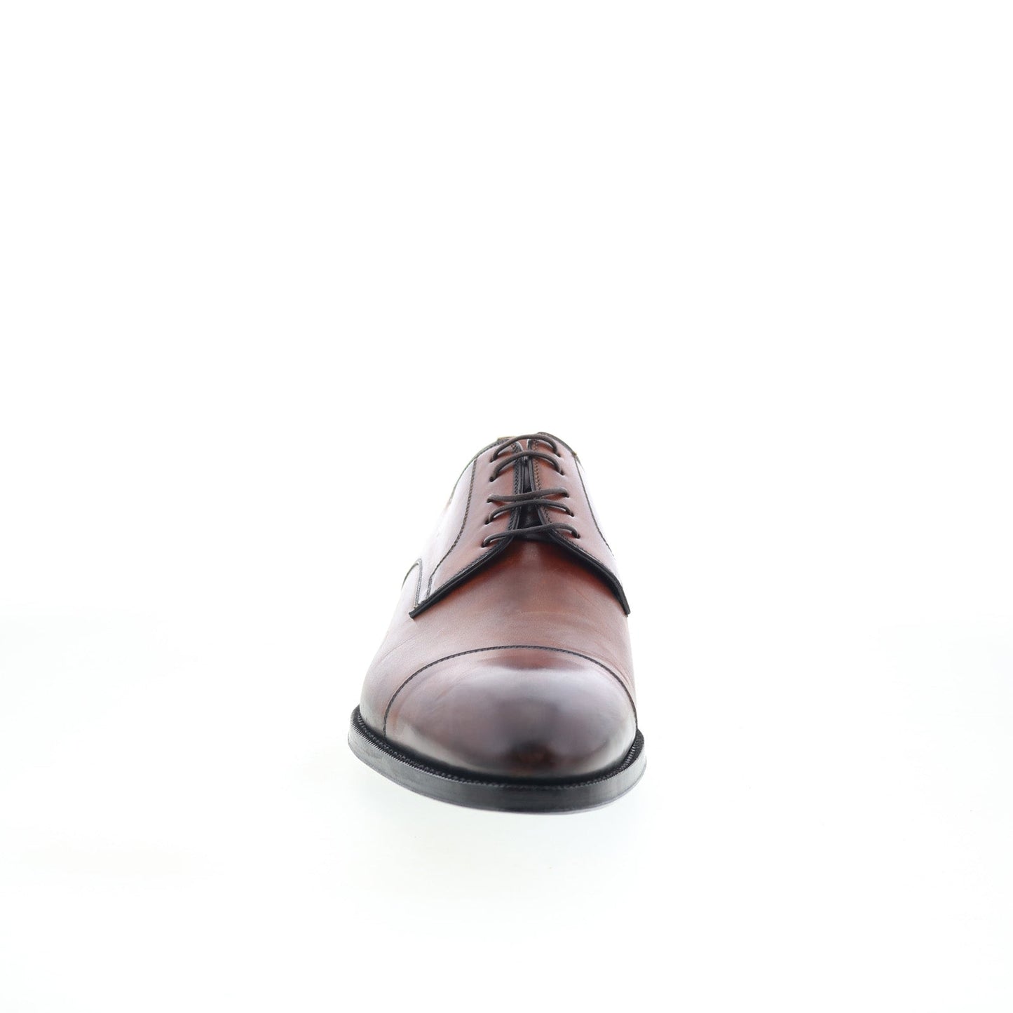 Di Bianco SBP901 Mens Brown Leather Lace Up Oxfords & Lace Ups Cap Toe Shoes