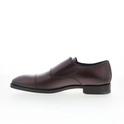 Di Bianco SBP934 Mens Burgundy Leather Loafers & Slip Ons Casual Shoes