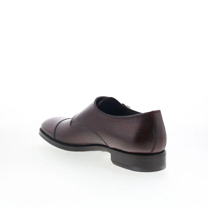 Di Bianco SBP934 Mens Burgundy Leather Loafers & Slip Ons Casual Shoes