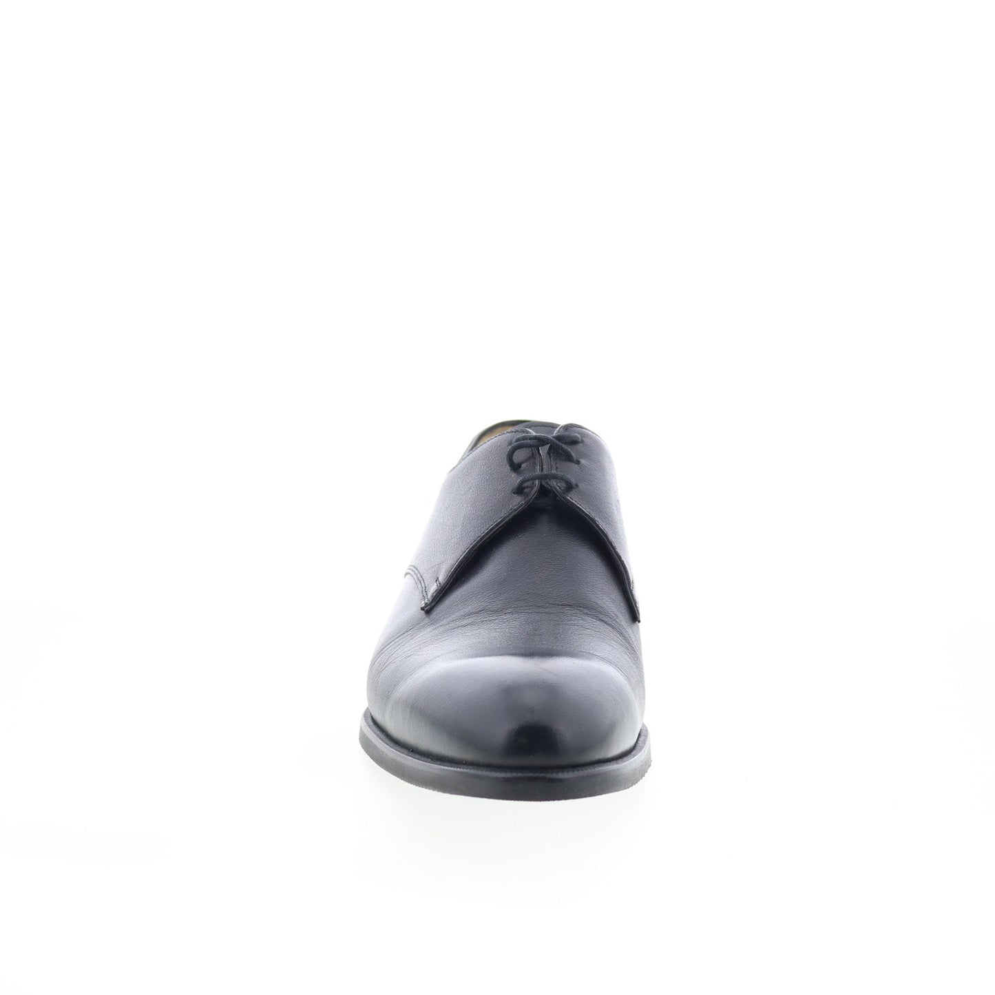 Di Bianco SC520 Mens Black Leather Lace Up Oxfords & Lace Ups Plain Toe Shoes