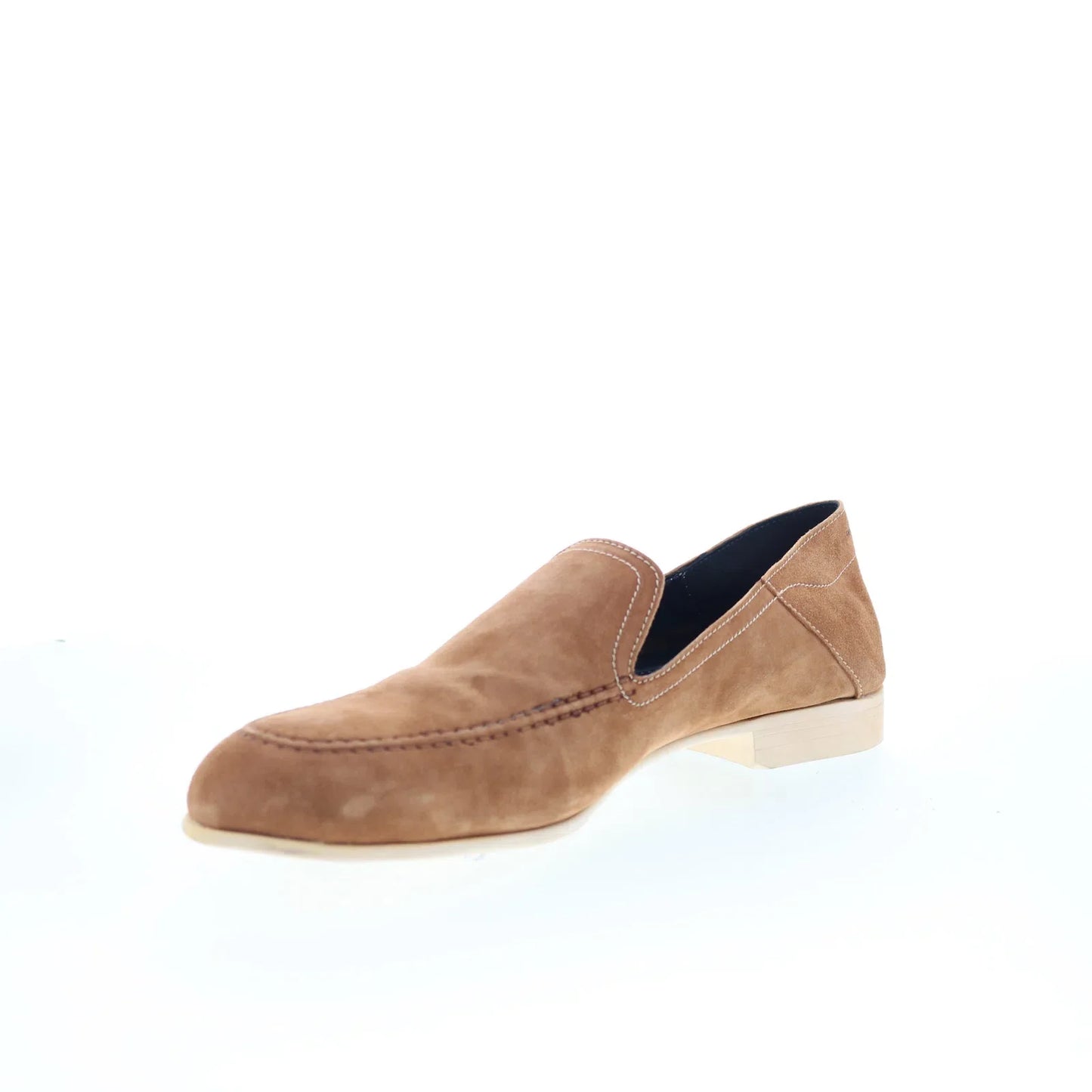 Di Bianco Salino Mens Brown Suede Slip On Loafers & Slip Ons Casual Shoes