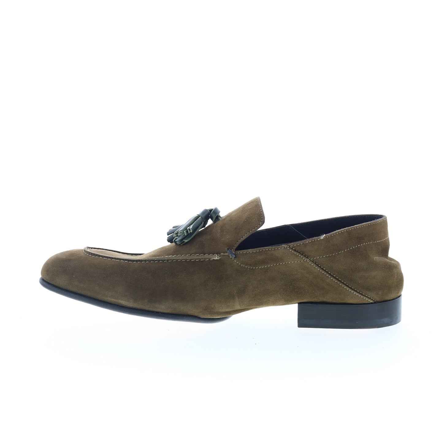 Di Bianco Trani Mens Brown Suede Slip On Loafers & Slip Ons Casual Shoes