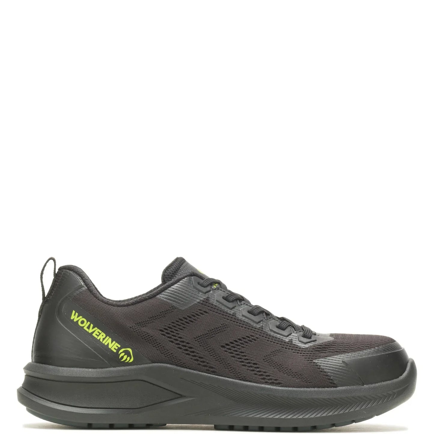 Wolverine Bolt Knit DS DuraSpring CarbonMax LOW Mens Black Wide Work Shoes
