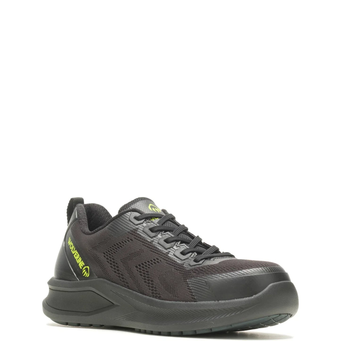 Wolverine Bolt Knit DS DuraSpring CarbonMax LOW Mens Black Wide Work Shoes