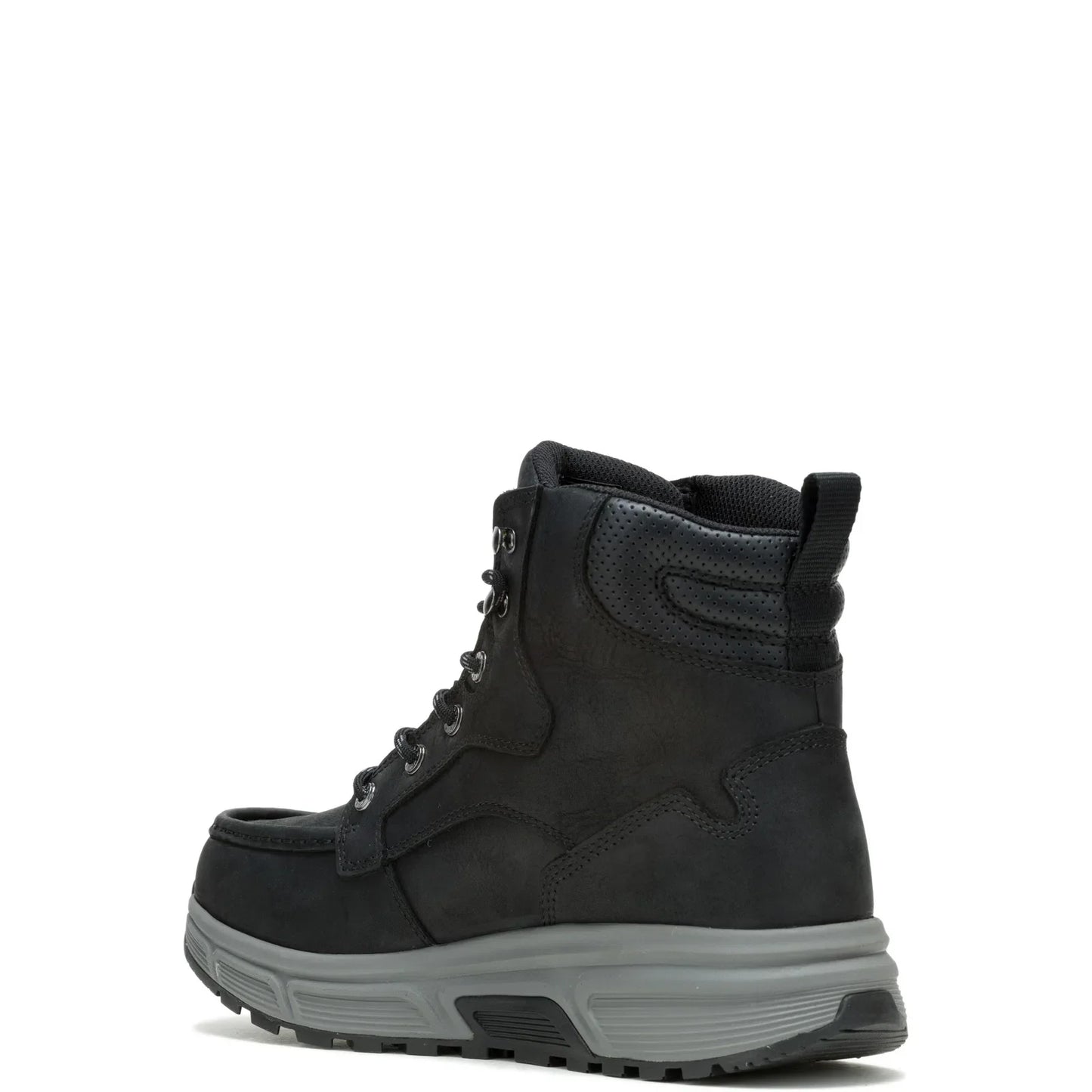 Wolverine Ride Wedge Moc EB Waterproof 6" Mens Black Work & Safety Boots