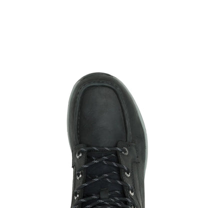 Wolverine Ride Wedge Moc EB Waterproof 6" Mens Black Work & Safety Boots