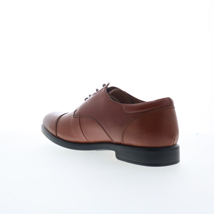 La Milano Windsor A11715 Mens Brown Oxfords & Lace Ups Cap Toe Shoes