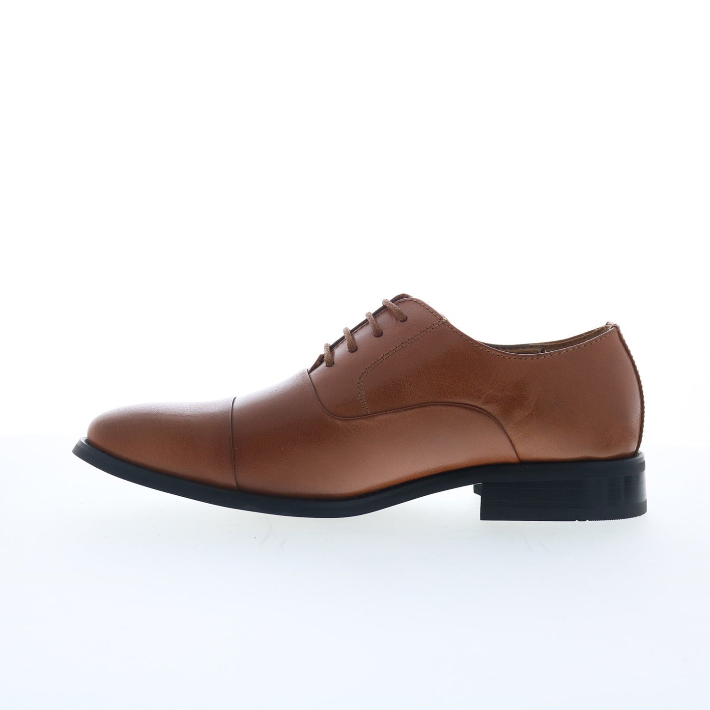 La Milano A591 Mens Brown Leather Lace Up Oxfords & Lace Ups Cap Toe Shoes