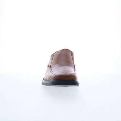 La Milano A656124 Mens Brown Leather Loafers & Slip Ons Casual Shoes