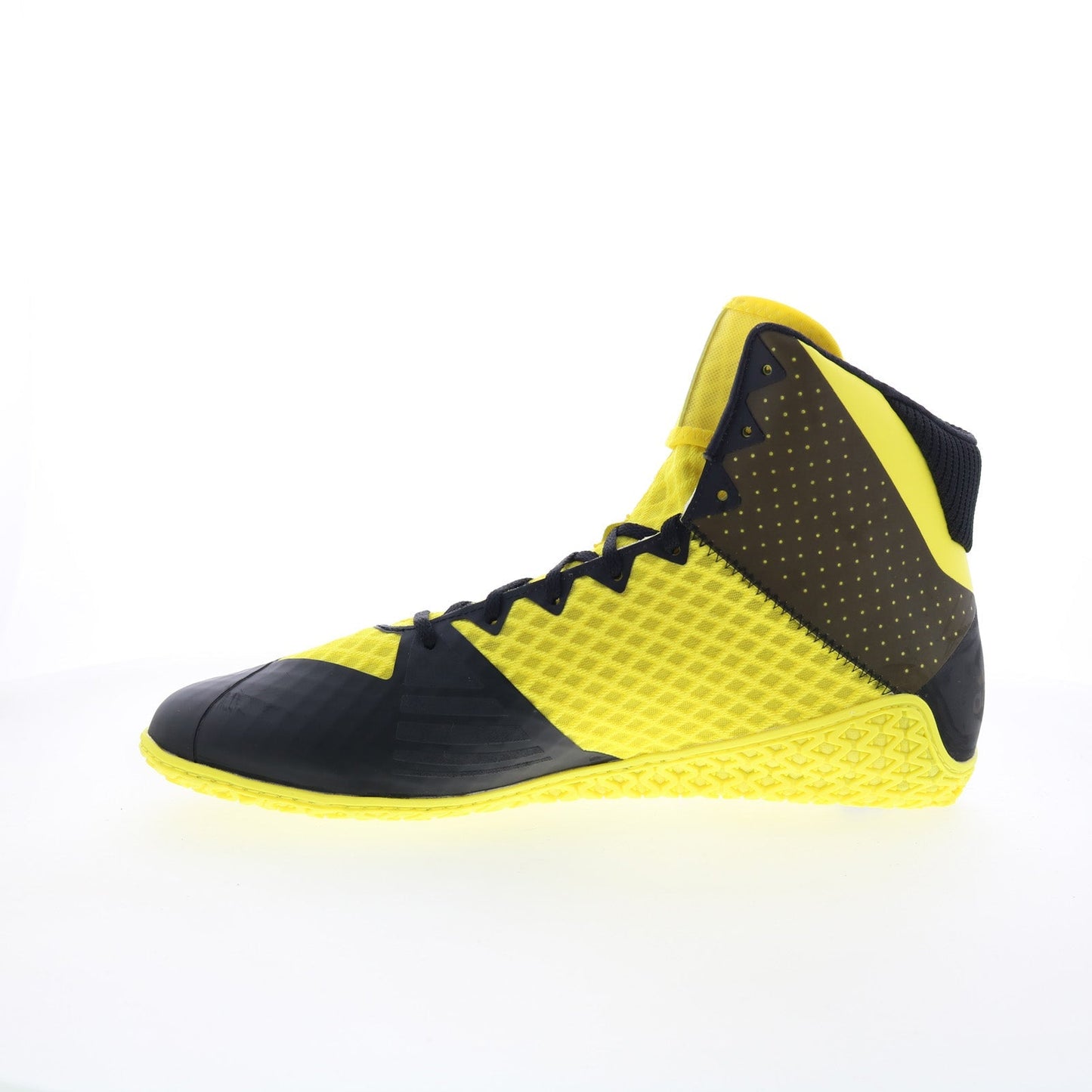 Adidas Mat Wizard 4 AC8708 Mens Yellow Mesh Athletic Wrestling Shoes