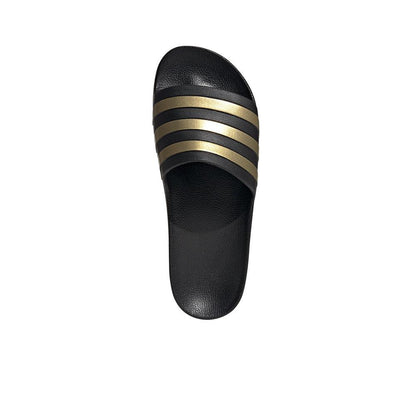 Adilette Aqua Men's Slides :Black | Gold Metallic