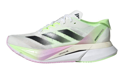 Adizero Boston 12 Women's :Cloud White | Green Spark