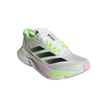 Adizero Boston 12 Women's :Cloud White | Green Spark