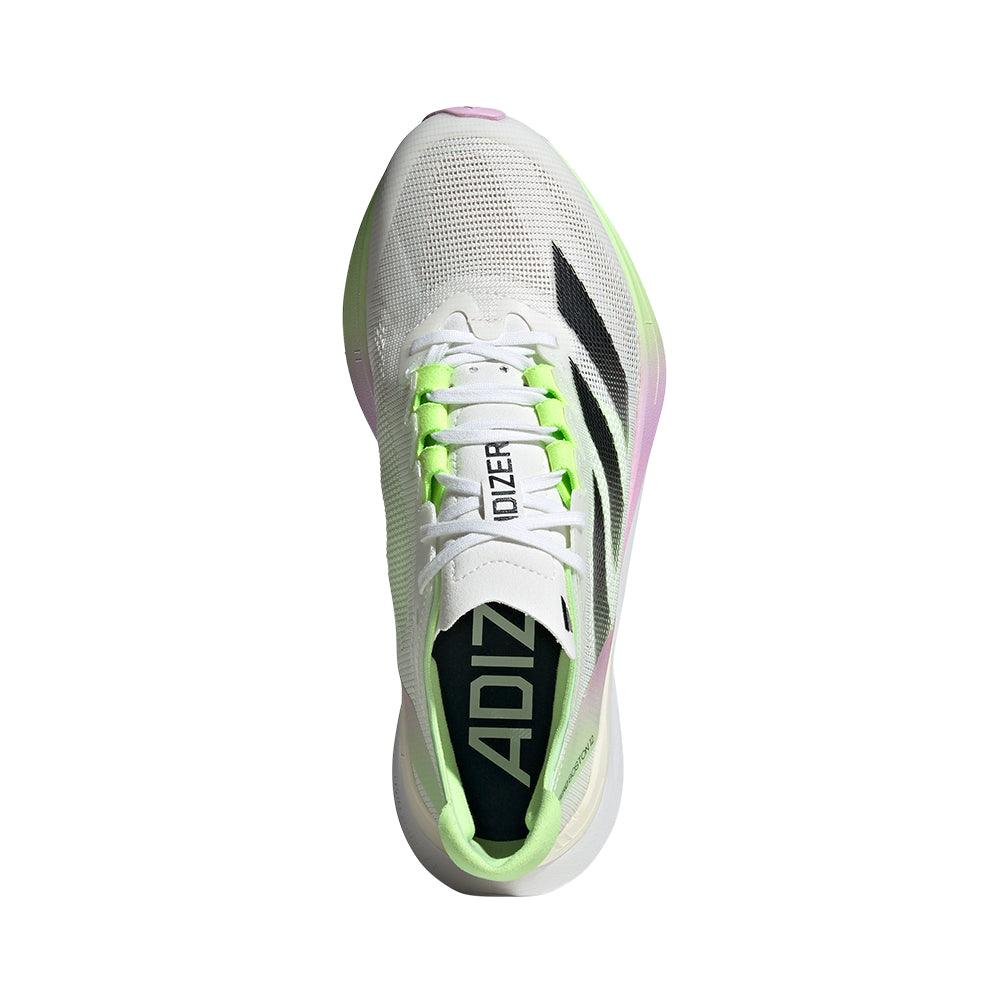 Adizero Boston 12 Women's :Cloud White | Green Spark