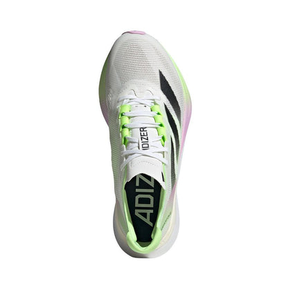 Adizero Boston 12 Women's :Cloud White | Green Spark