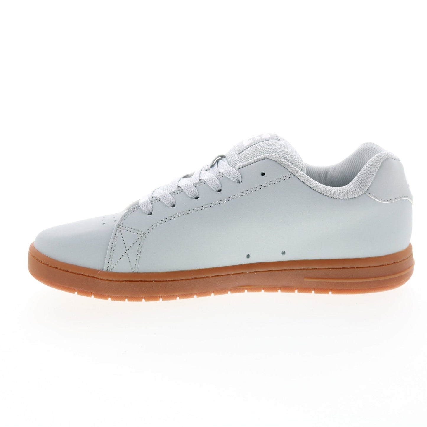 DC Gaveler ADYS100536-2GG Mens Gray Leather Skate Inspired Sneakers Shoes