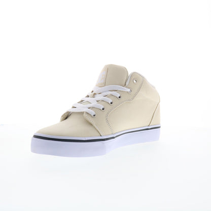 DC Anvil Mid ADYS300788-CRE Mens Beige Canvas Skate Inspired Sneakers Shoes