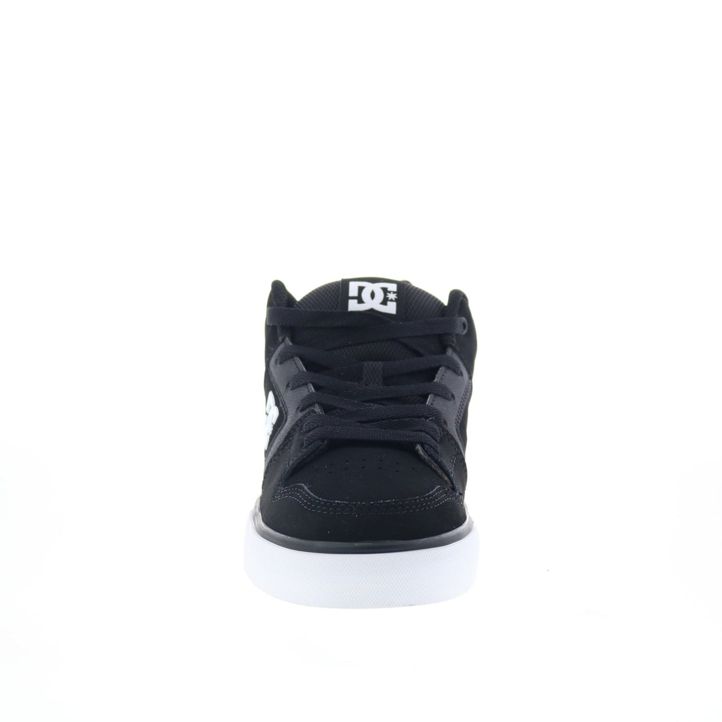 DC Pure Mid ADYS400082-BKW Mens Black Nubuck Skate Inspired Sneakers Shoes