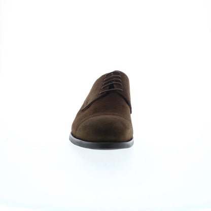 Di Bianco SC538 Mens Brown Suede Lace Up Oxfords & Lace Ups Cap Toe Shoes