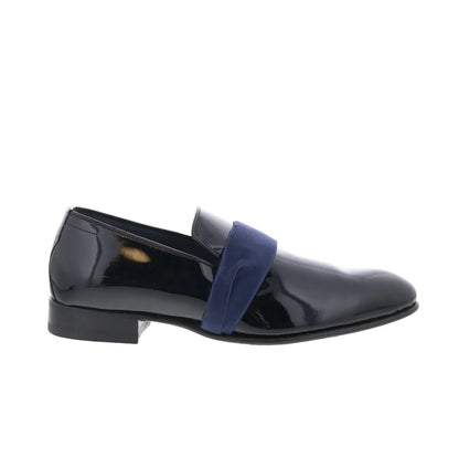 Di Bianco Bellagio Mens Black Leather Loafers & Slip Ons Casual Shoes