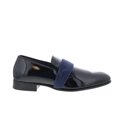 Di Bianco Bellagio Mens Black Leather Loafers & Slip Ons Casual Shoes