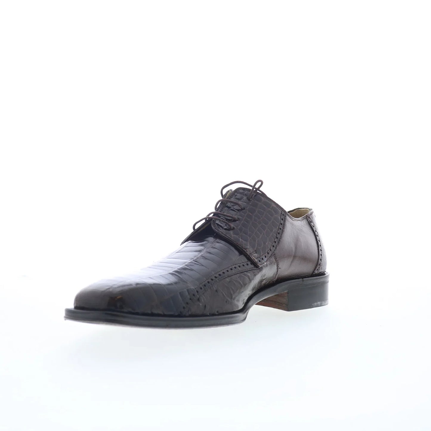 Ferrini Belly Alligator Ostrich 4012 082 Mens Brown Oxfords Casual Shoes