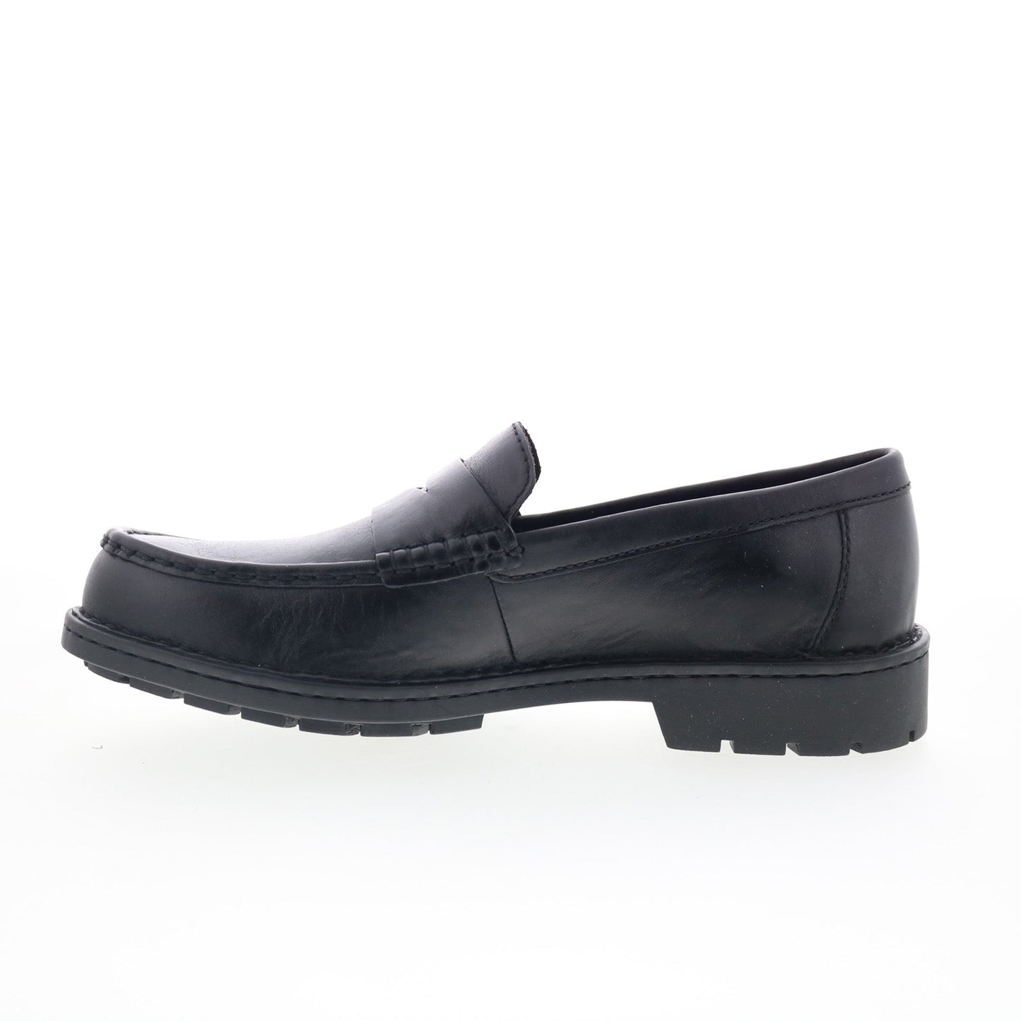 Born Langley BM0018703 Mens Black Leather Loafers & Slip Ons Penny Shoes