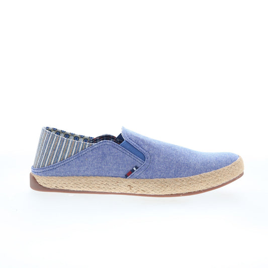 Ben Sherman Prill Heel Slip Stripe Mens Blue Canvas Lifestyle Sneakers Shoes