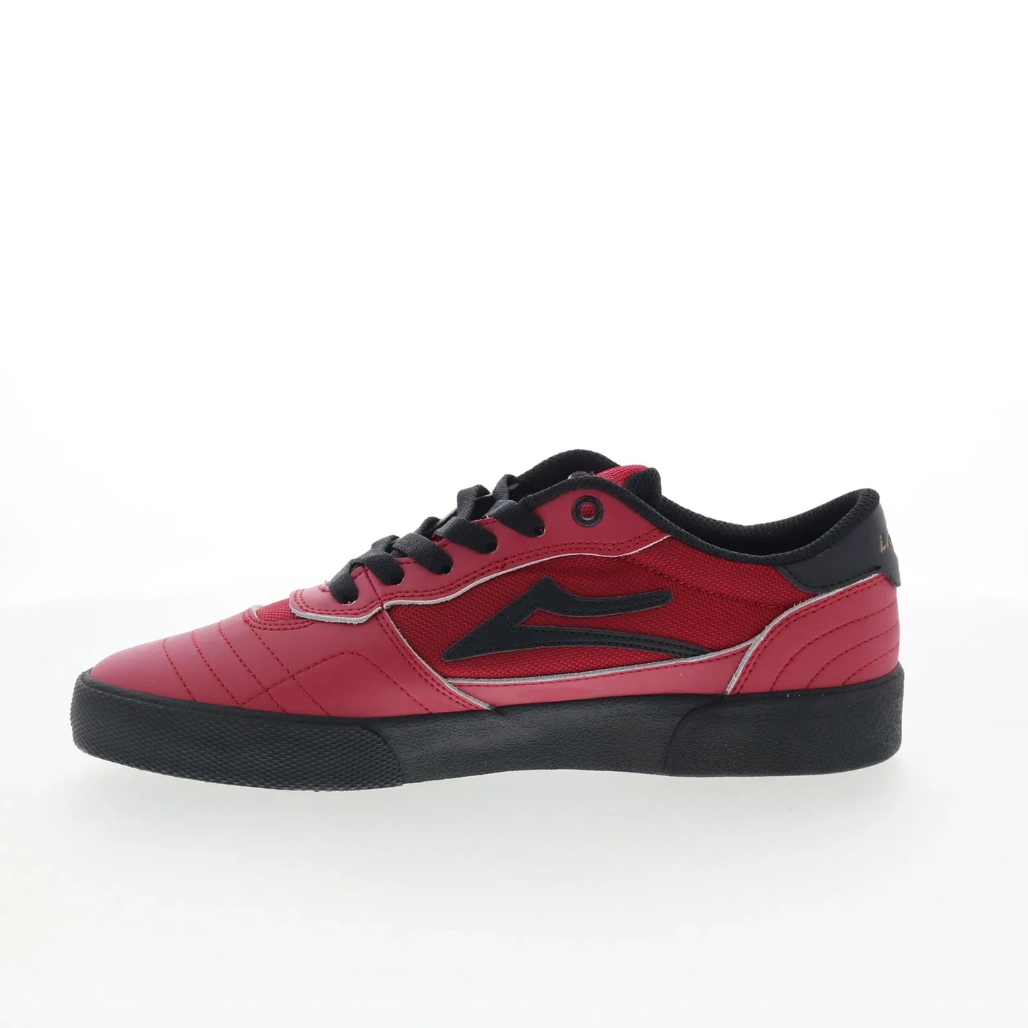 Lakai Cambridge Mens Red Leather Lace Up Skate Inspired Sneakers Shoes