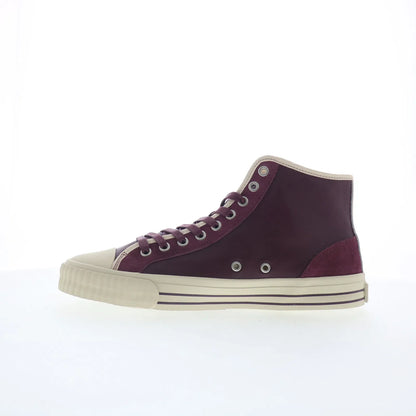 PF Flyers Center HI Vintage Mens Red Leather Lifestyle Sneakers Shoes