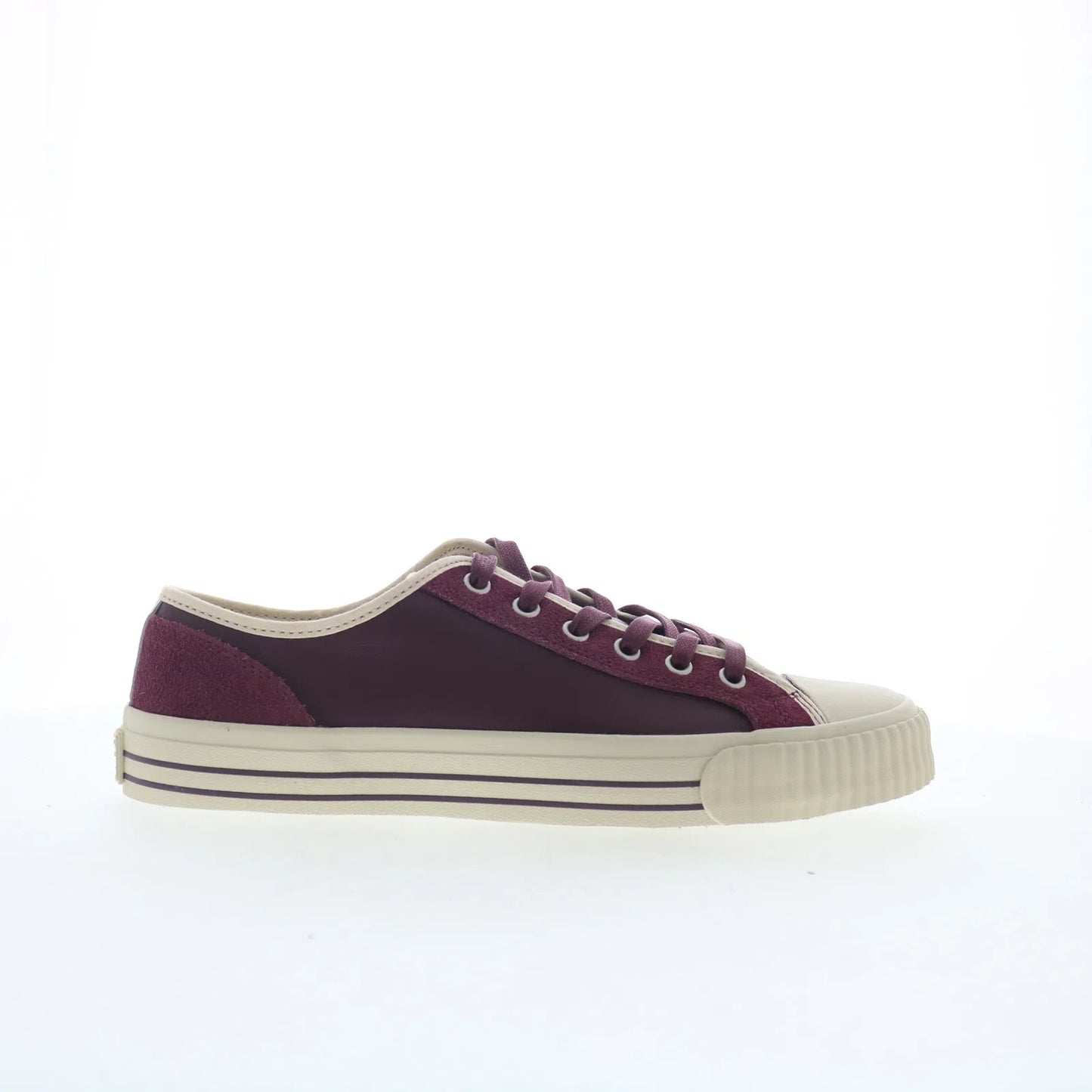 PF Flyers Center LO Vintage Mens Red Leather Lifestyle Sneakers Shoes