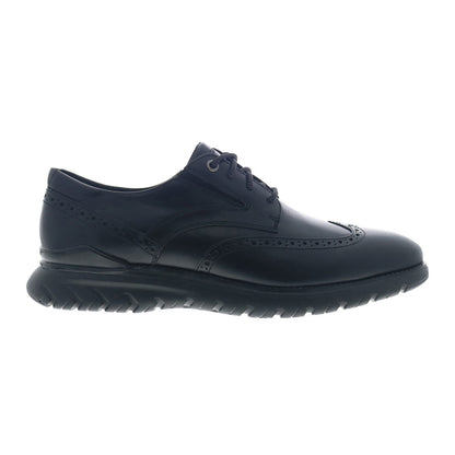 Rockport Total Motion Sport Wingtip CI2661 Mens Black Wide Oxfords Shoes