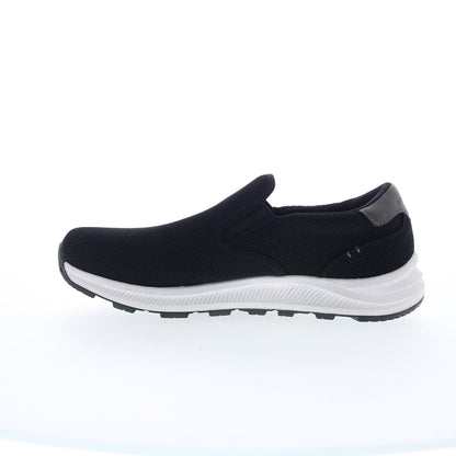 Rockport Fulton CJ1658 Mens Black Canvas Loafers & Slip Ons Casual Shoes