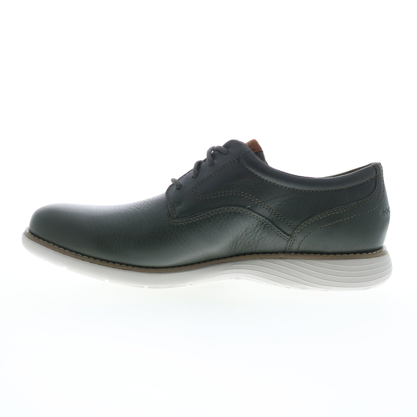 Rockport Garett Plain Toe Mens Green Oxfords & Lace Ups Plain Toe Shoes