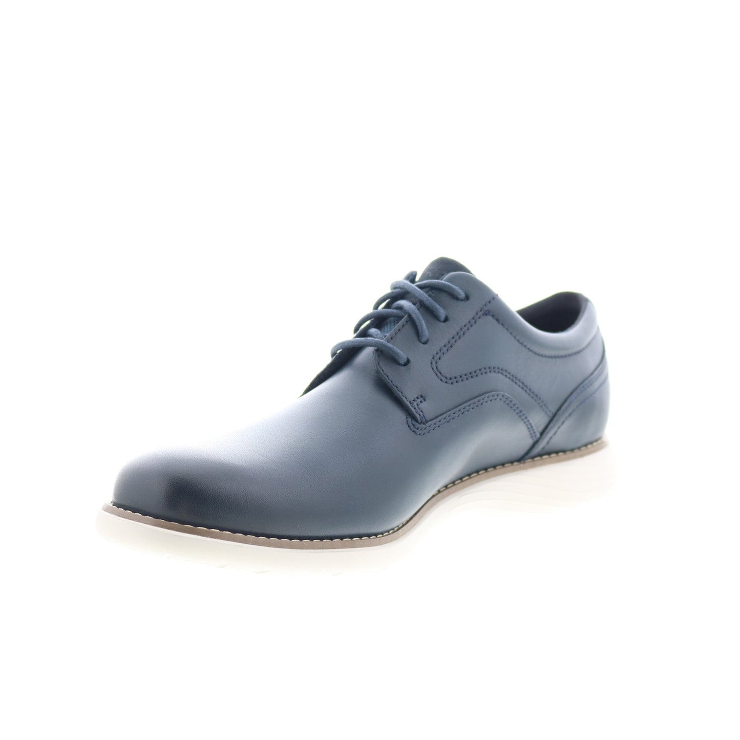 Rockport Garett Plain Toe CJ5650 Mens Blue Leather Oxfords Plain Toe Shoes