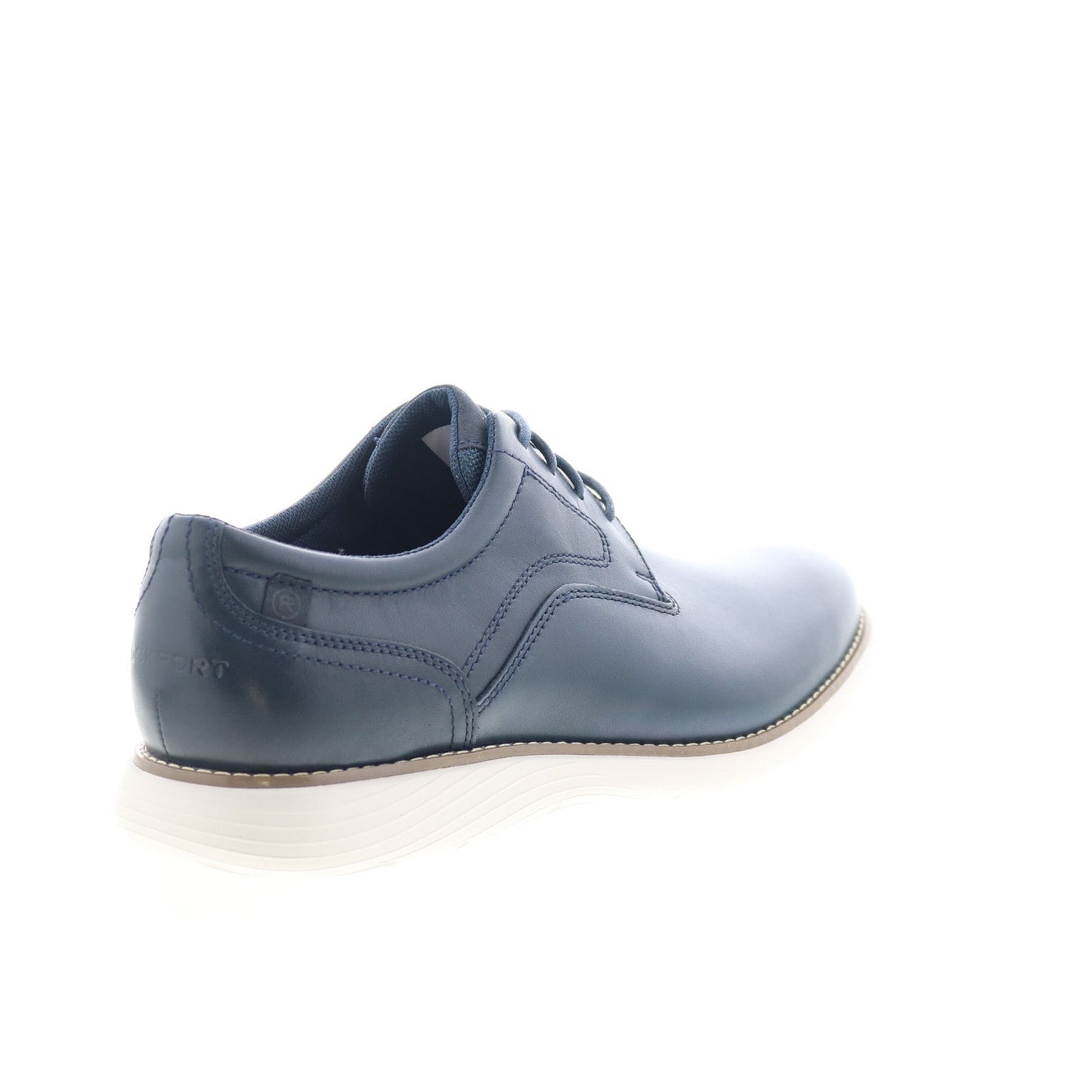 Rockport Garett Plain Toe CJ5650 Mens Blue Leather Oxfords Plain Toe Shoes