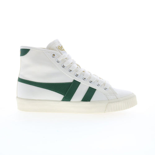 Gola Tennis Mark Cox High CLB093 Womens White Canvas Lifestyle Sneakers Shoes