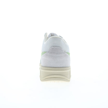 Gola Swerve CLB519 Womens Gray Leather Lace Up Lifestyle Sneakers Shoes