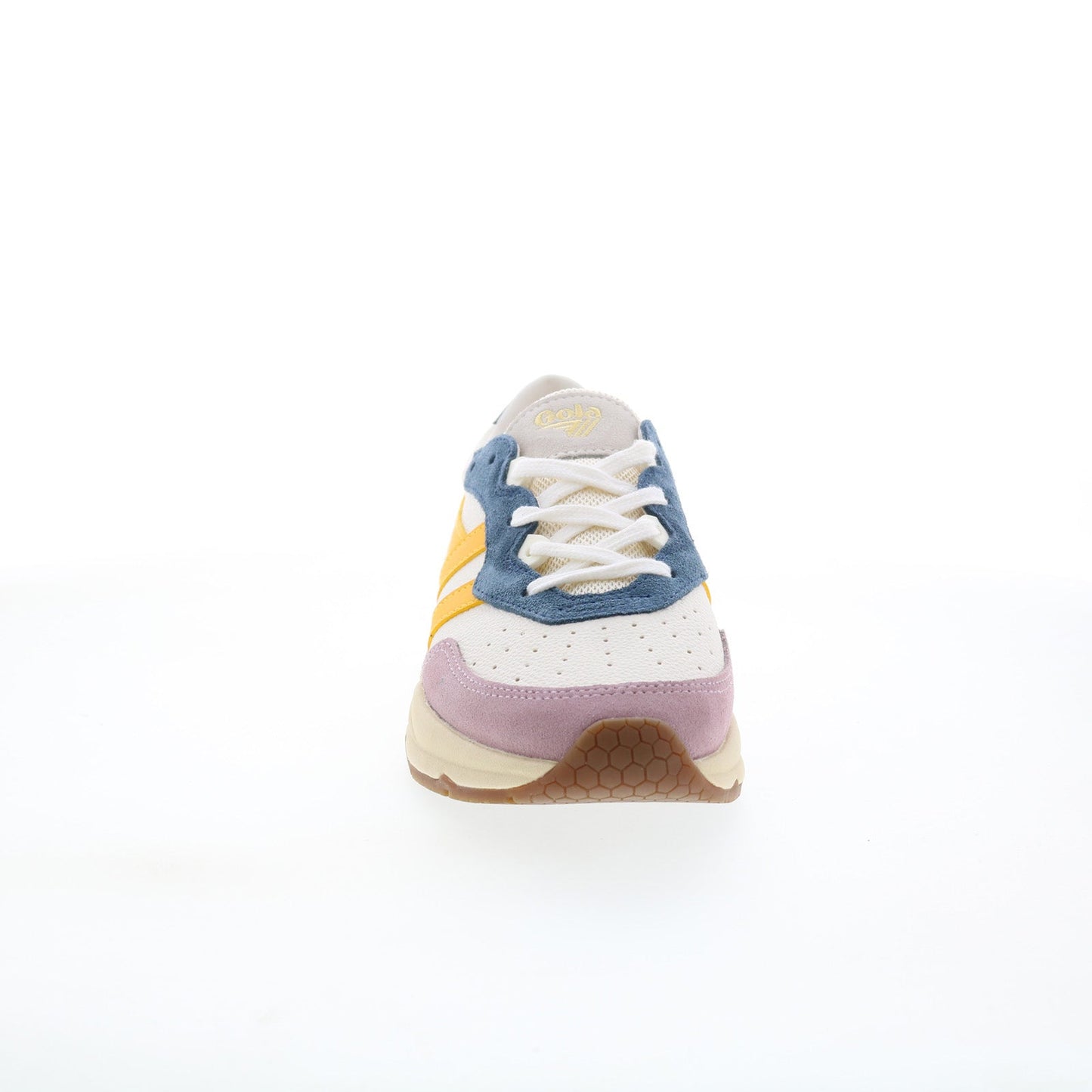 Gola Saturn Quadrant CLB521 Womens Beige Suede Lifestyle Sneakers Shoes