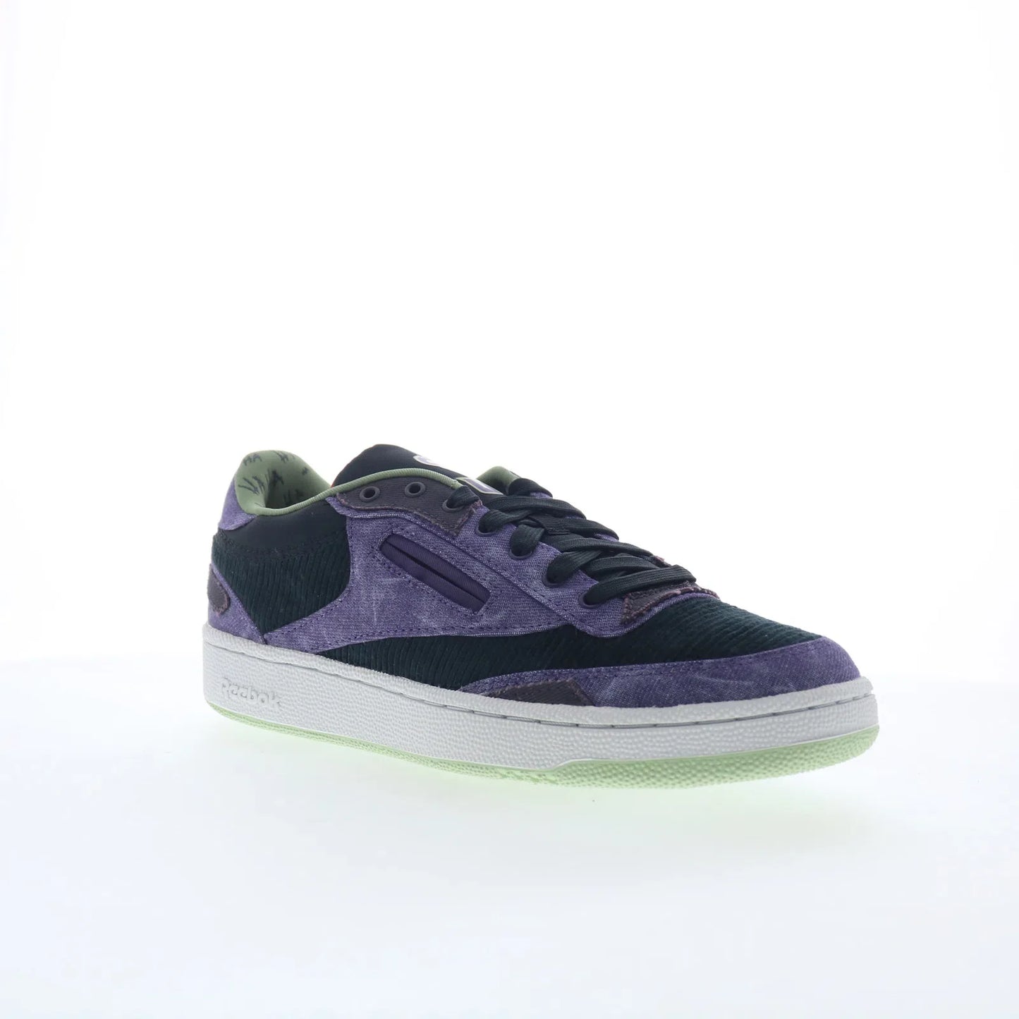 Reebok Club C 85 DC Comics Joker Mens Purple Canvas Lifestyle Sneakers Shoes