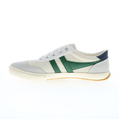 Gola Badminton Mesh CMB321 Mens White Leather Lifestyle Sneakers Shoes
