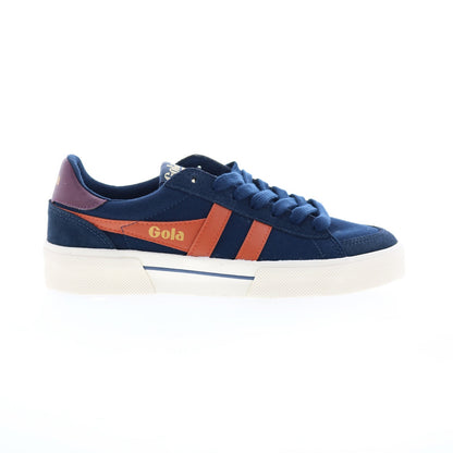Gola Breakpoint CMB423 Mens Blue Suede Lace Up Lifestyle Sneakers Shoes