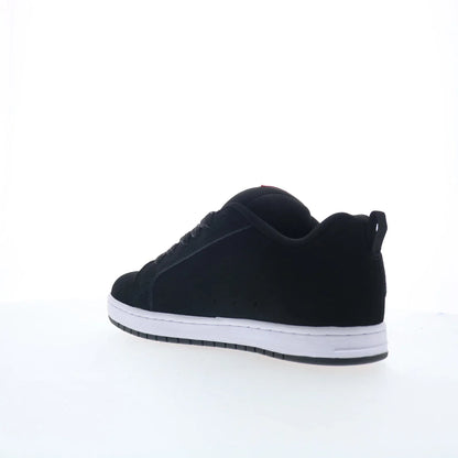 DC Court Graffik 300529-BW5 Mens Black Nubuck Skate Inspired Sneakers Shoes