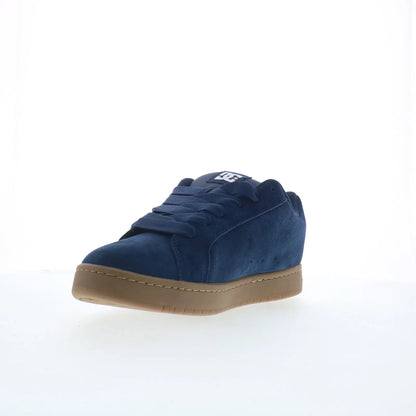 DC Court Graffik SE Mens Blue Suede Skate Inspired Sneakers Shoes