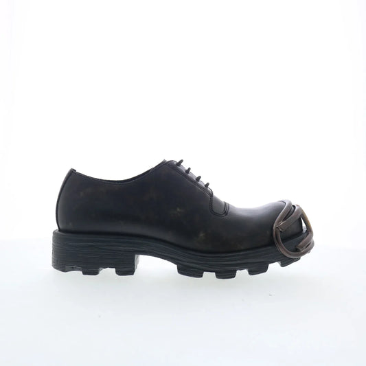 Diesel D-Hammer SO D Mens Black Leather Oxfords & Lace Ups Casual Shoes