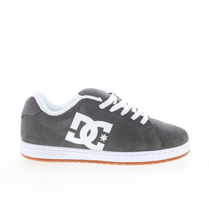 DC Gaveler DC01704020-GRYWHT Mens Gray Suede Skate Inspired Sneakers Shoes