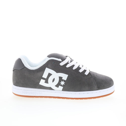 DC Gaveler DC01704020-GRYWHT Mens Gray Suede Skate Inspired Sneakers Shoes